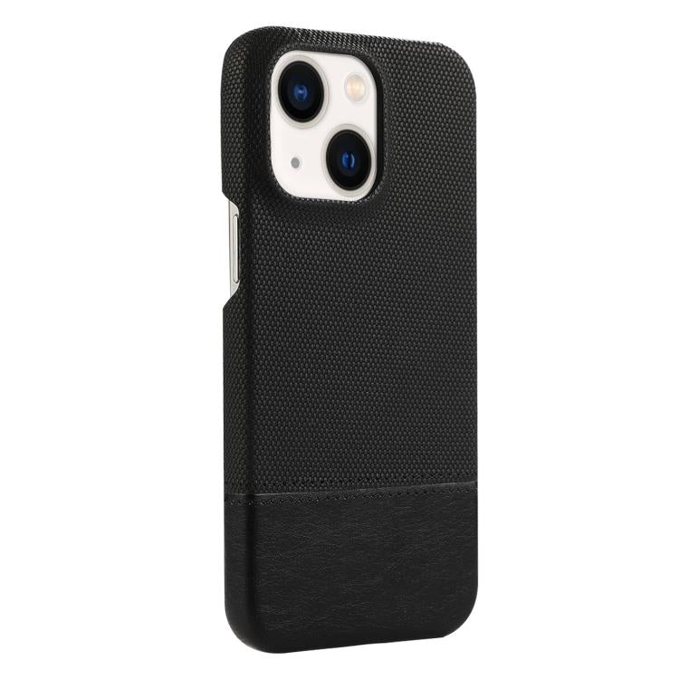 For iPhone 15 Stitching Cloth MagSafe Magnetic PC Hybrid PU Phone Case