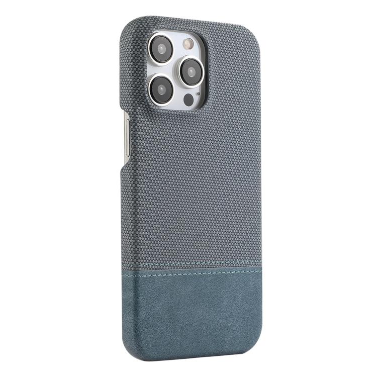 For iPhone 14 Pro Stitching Cloth MagSafe Magnetic PC Hybrid PU Phone Case