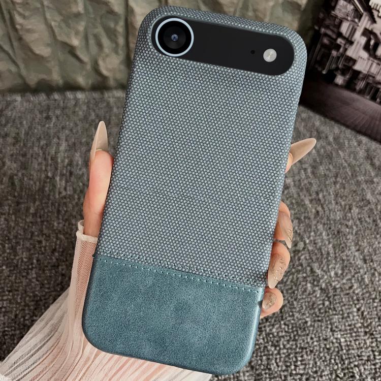 For iPhone Air Stitching Cloth MagSafe Magnetic PC Hybrid PU Phone Case