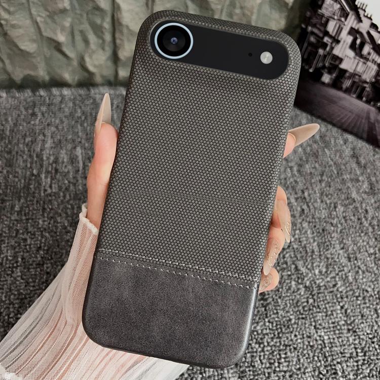 For iPhone Air Stitching Cloth MagSafe Magnetic PC Hybrid PU Phone Case