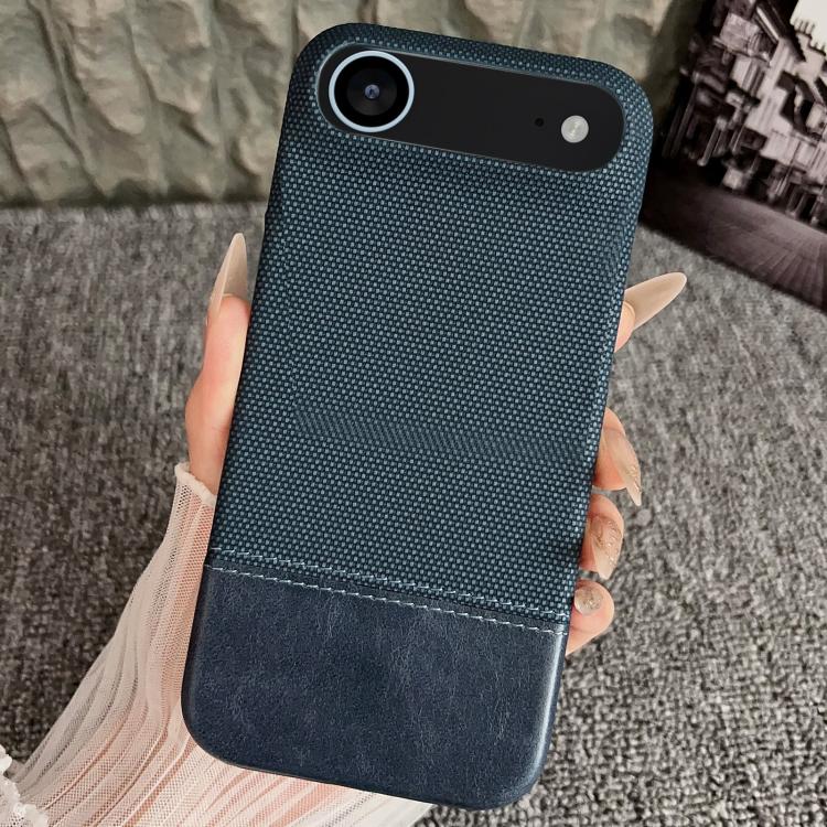 For iPhone Air Stitching Cloth MagSafe Magnetic PC Hybrid PU Phone Case
