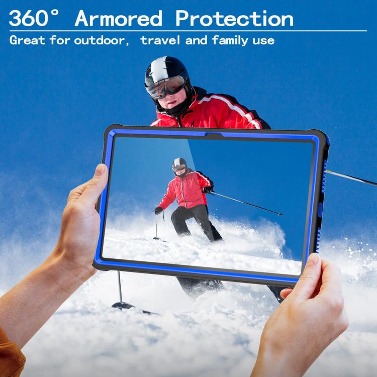 For Lenovo Tab M11 / Xiaoxin Pad 11 2024 Armor Bolt Shape Holder Silicone Hybrid PC Tablet Case