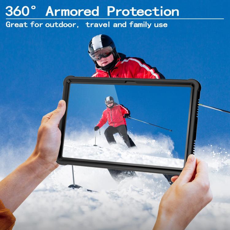 For Lenovo Tab M11 / Xiaoxin Pad 11 2024 Armor Bolt Shape Holder Silicone Hybrid PC Tablet Case
