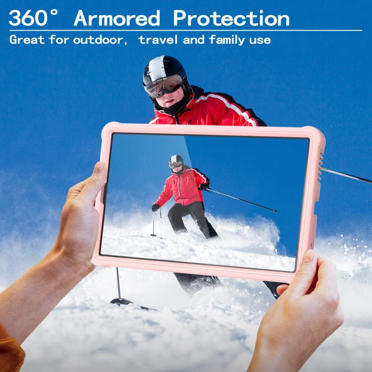 For Lenovo Tab M9 2023 Armor Bolt Shape Holder Silicone Hybrid PC Tablet Case