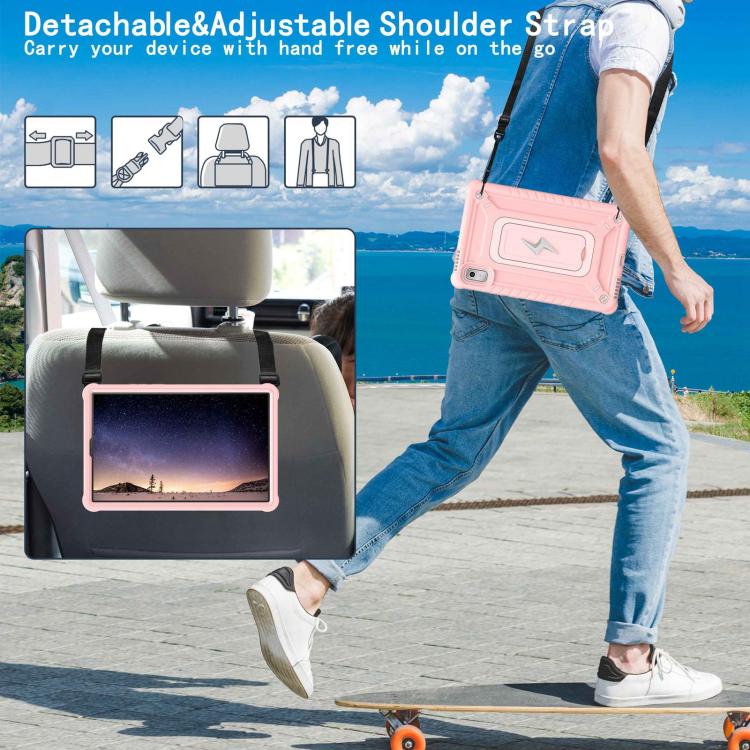 For Lenovo Tab M9 2023 Armor Bolt Shape Holder Silicone Hybrid PC Tablet Case