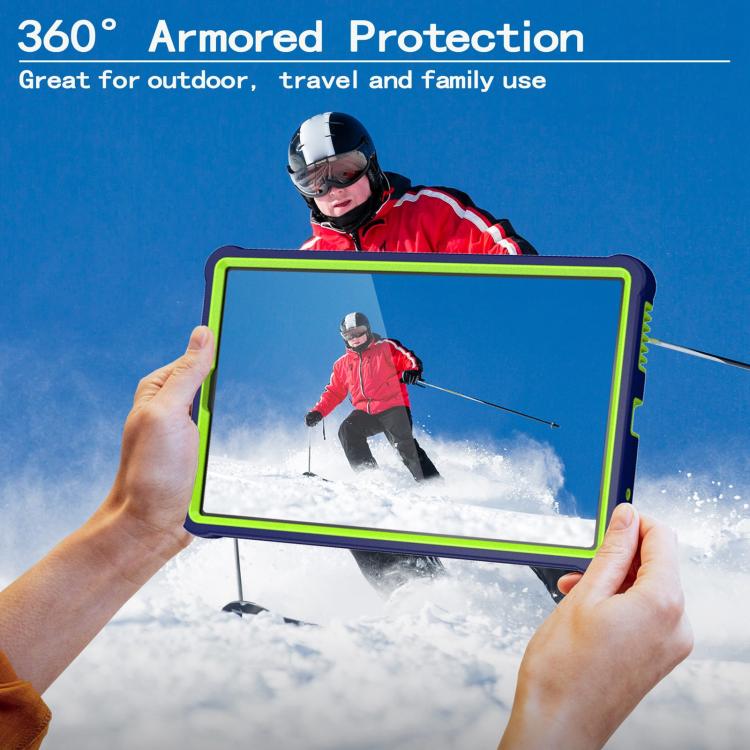For Lenovo Tab M9 2023 Armor Bolt Shape Holder Silicone Hybrid PC Tablet Case
