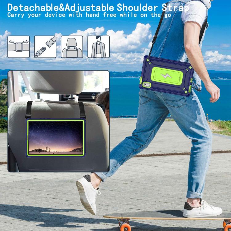 For Lenovo Tab M9 2023 Armor Bolt Shape Holder Silicone Hybrid PC Tablet Case