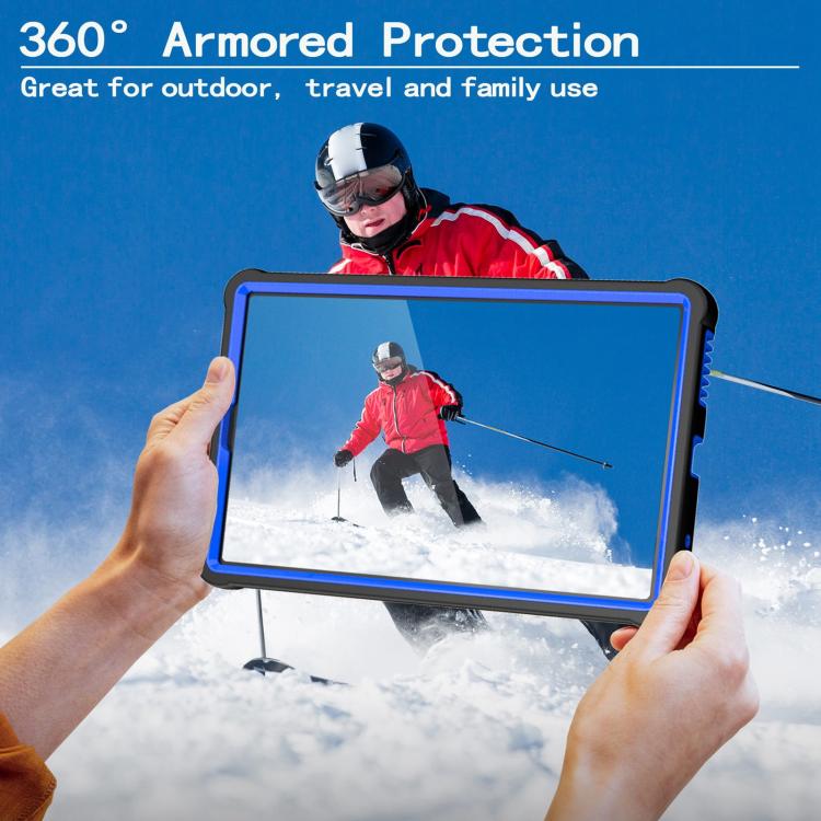 For Lenovo Tab M9 2023 Armor Bolt Shape Holder Silicone Hybrid PC Tablet Case