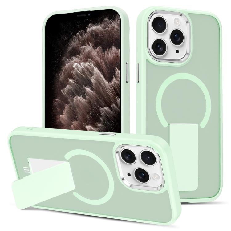 For iPhone 11 Pro Max Skin Feel Invisible Kickstand MagSafe Phone Case