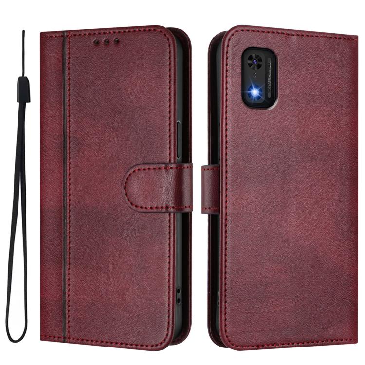 For itel A23 Pro / A17 Line Splicing Buckle Retro Leather Phone Case
