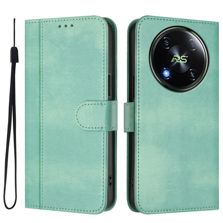 For itel RS4 Line Splicing Buckle Retro Leather Phone Case