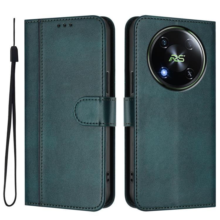 For itel RS4 Line Splicing Buckle Retro Leather Phone Case