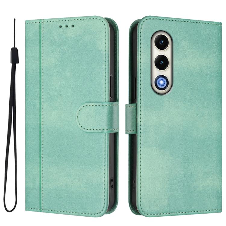 For itel S25 4G Line Splicing Buckle Retro Leather Phone Case