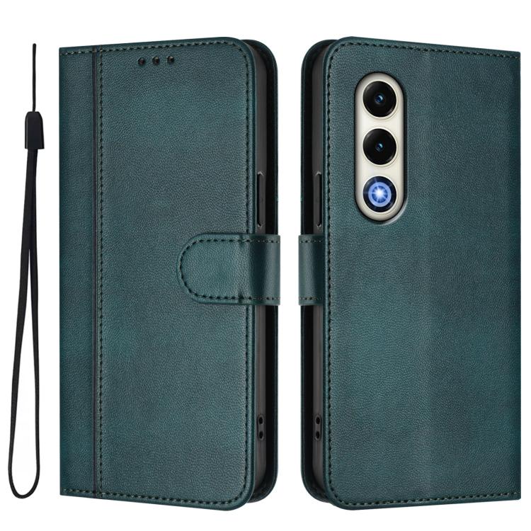 For itel S25 4G Line Splicing Buckle Retro Leather Phone Case