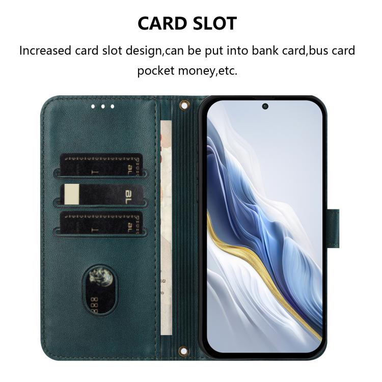For itel S25 4G Line Splicing Buckle Retro Leather Phone Case