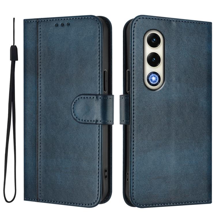 For itel S25 4G Line Splicing Buckle Retro Leather Phone Case