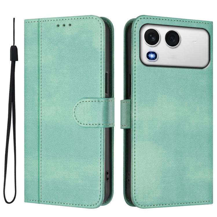 For itel A200 4G / A200+ 4G Line Splicing Buckle Retro Leather Phone Case