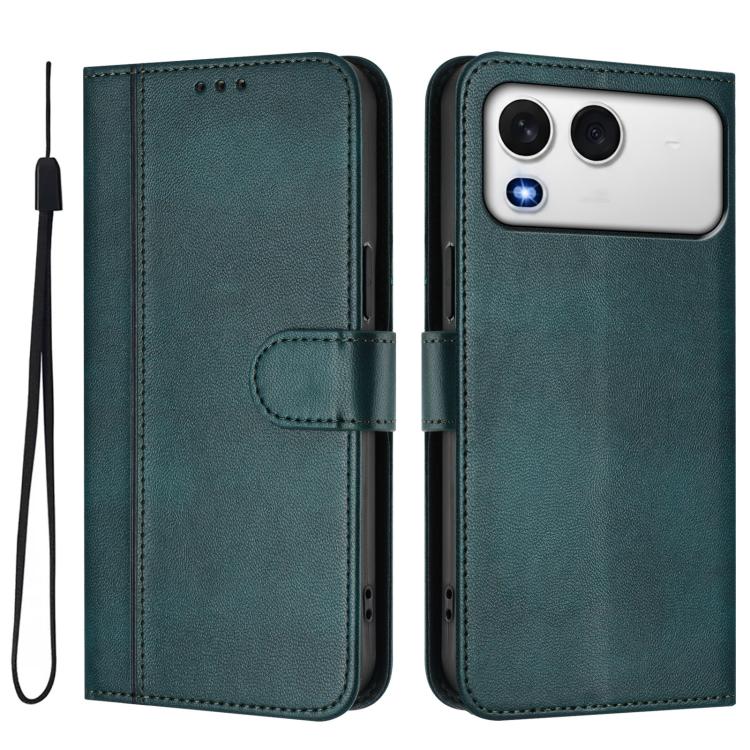 For itel A200 4G / A200+ 4G Line Splicing Buckle Retro Leather Phone Case