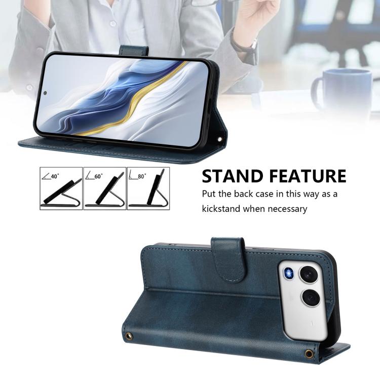 For itel A200 4G / A200+ 4G Line Splicing Buckle Retro Leather Phone Case