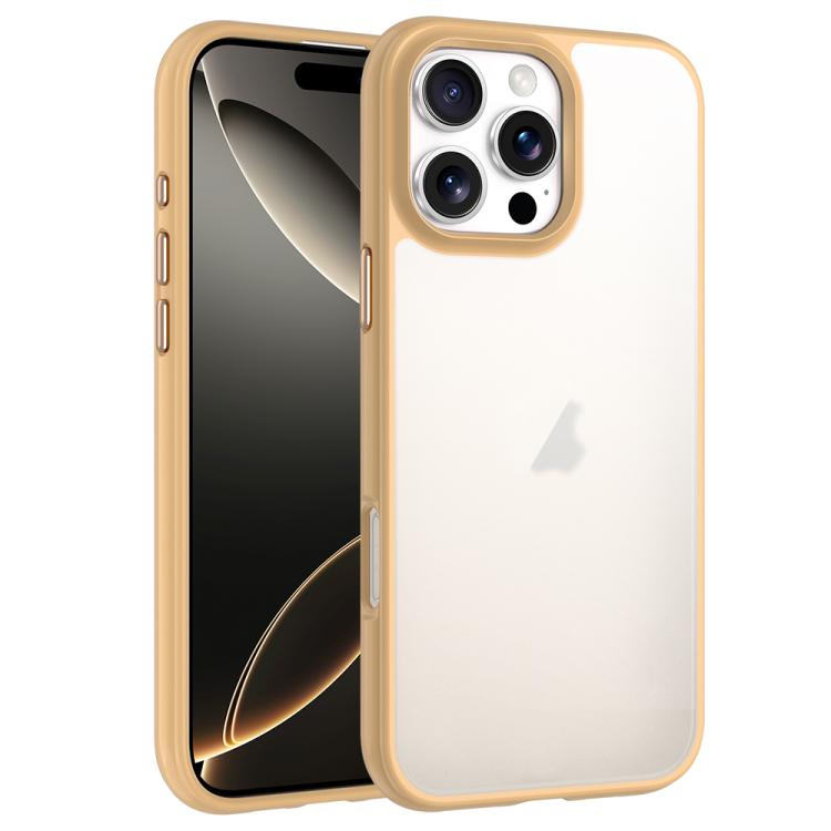 For iPhone 16 Pro Max Phantom Frosted Airbag Shockproof Transparent Phone Case