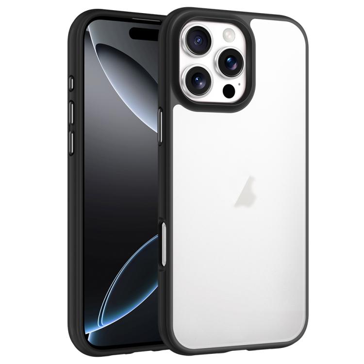 For iPhone 16 Pro Phantom Frosted Airbag Shockproof Transparent Phone Case