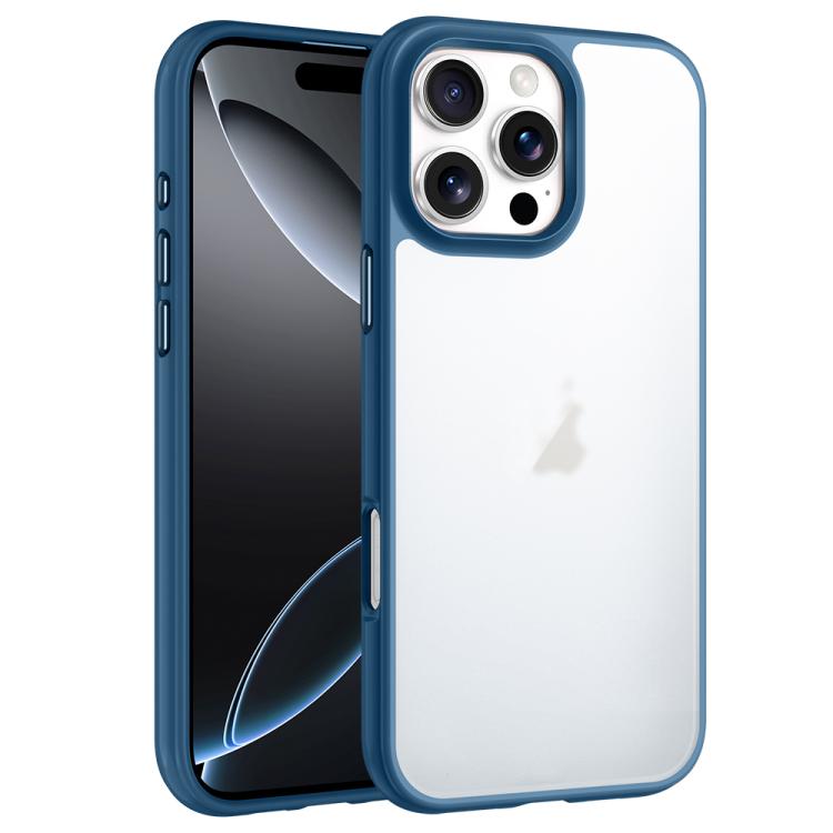 For iPhone 16 Pro Phantom Frosted Airbag Shockproof Transparent Phone Case