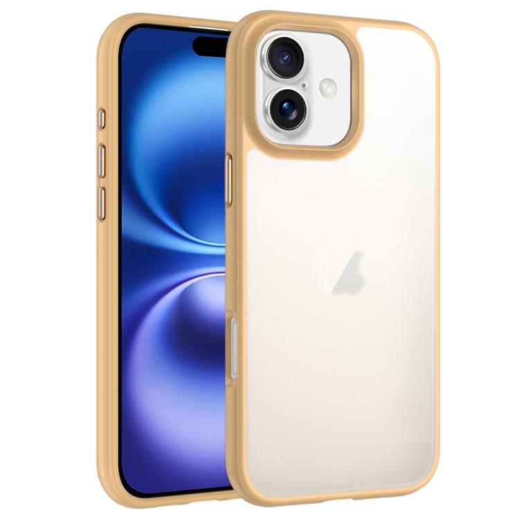 For iPhone 16 Phantom Frosted Airbag Shockproof Transparent Phone Case