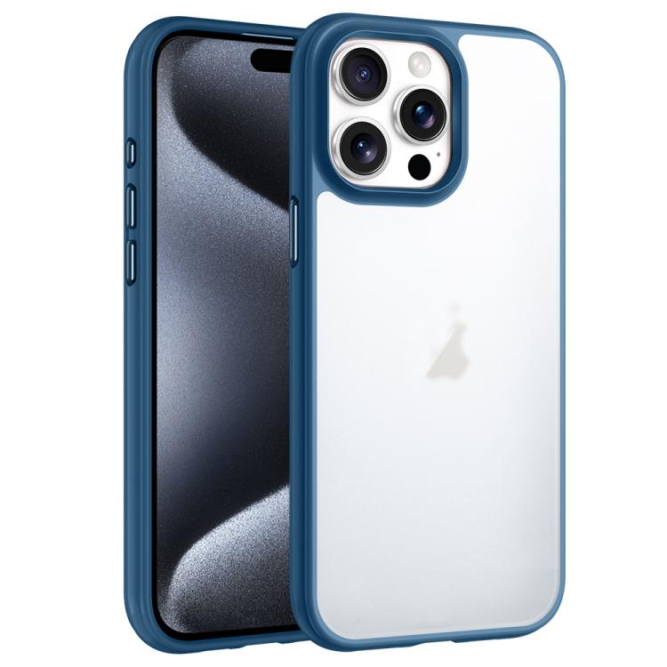 For iPhone 15 Pro Max Phantom Frosted Airbag Shockproof Transparent Phone Case