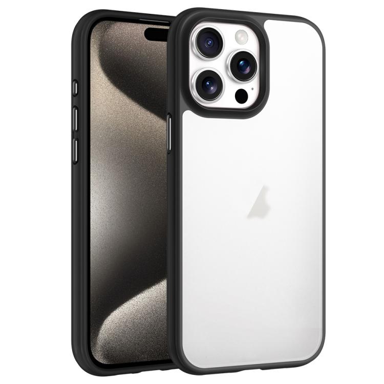 For iPhone 15 Pro Phantom Frosted Airbag Shockproof Transparent Phone Case