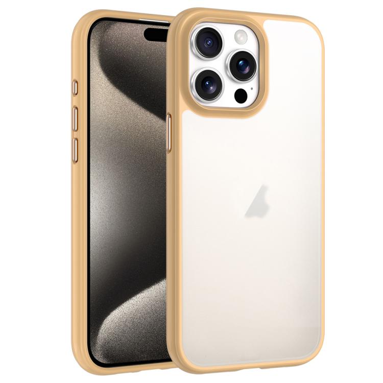 For iPhone 15 Pro Phantom Frosted Airbag Shockproof Transparent Phone Case