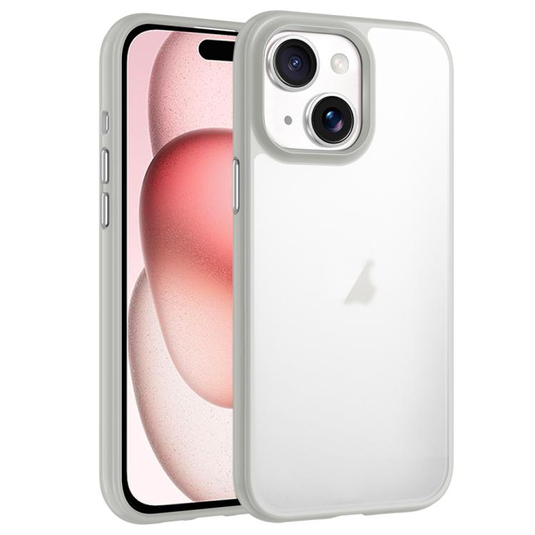 For iPhone 15 Phantom Frosted Airbag Shockproof Transparent Phone Case