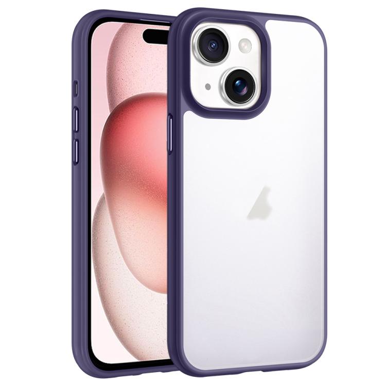 For iPhone 15 Phantom Frosted Airbag Shockproof Transparent Phone Case