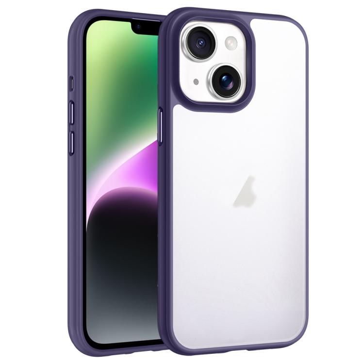 For iPhone 14 Phantom Frosted Airbag Shockproof Transparent Phone Case