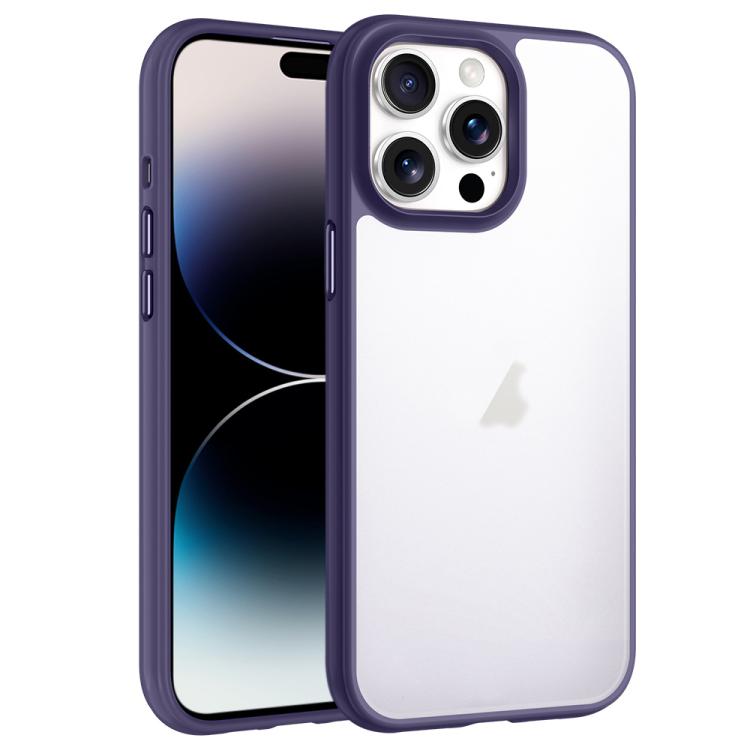 For iPhone 14 Pro Phantom Frosted Airbag Shockproof Transparent Phone Case