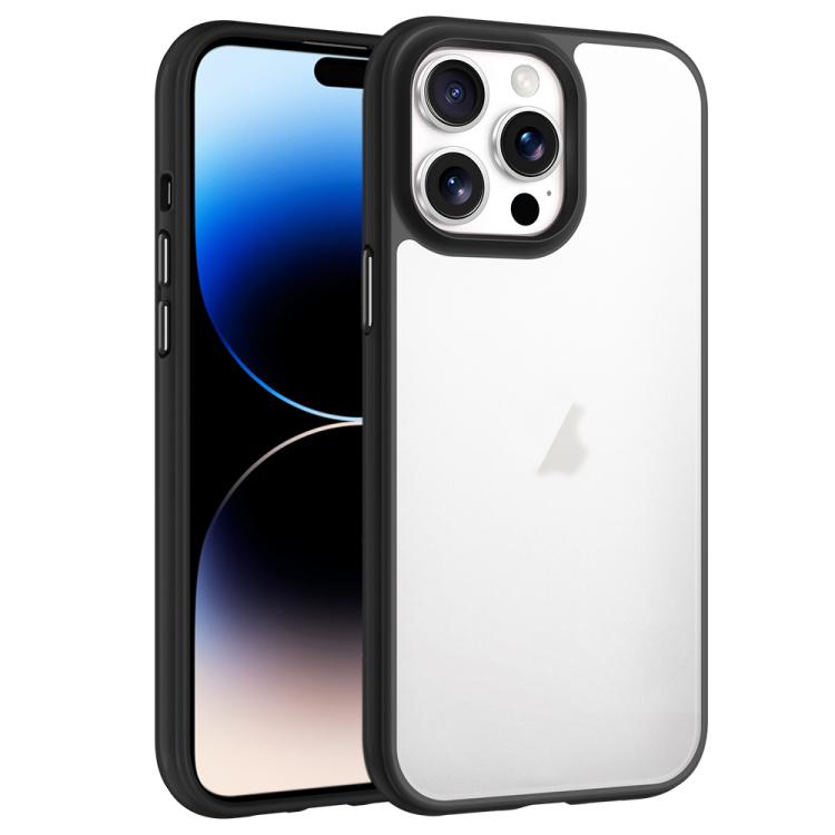 For iPhone 14 Pro Max Phantom Frosted Airbag Shockproof Transparent Phone Case