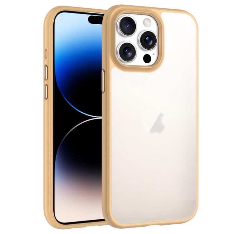 For iPhone 14 Pro Max Phantom Frosted Airbag Shockproof Transparent Phone Case