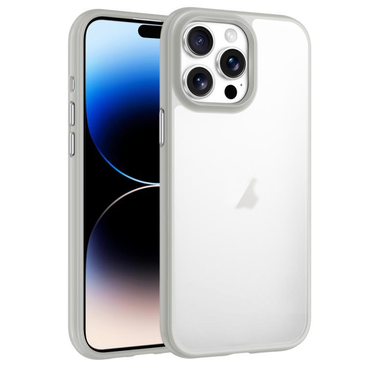 For iPhone 14 Pro Max Phantom Frosted Airbag Shockproof Transparent Phone Case