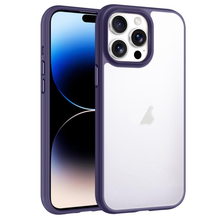 For iPhone 14 Pro Max Phantom Frosted Airbag Shockproof Transparent Phone Case