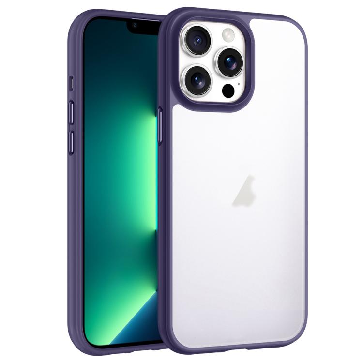 For iPhone 13 Pro Max Phantom Frosted Airbag Shockproof Transparent Phone Case