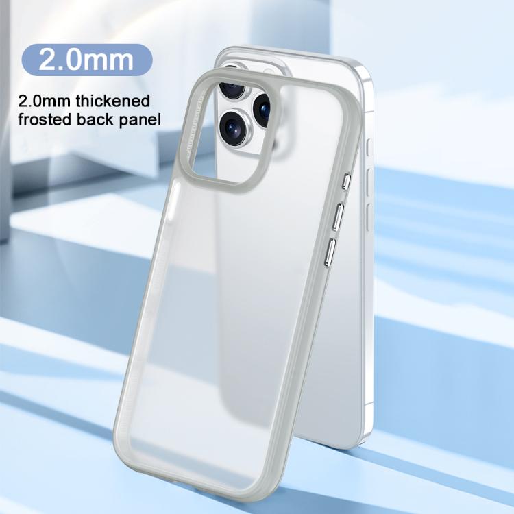 For iPhone 16 Pro Phantom Frosted Airbag Shockproof Transparent Phone Case