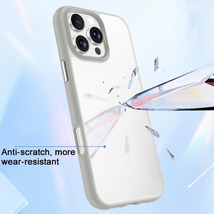 For iPhone 16 Phantom Frosted Airbag Shockproof Transparent Phone Case