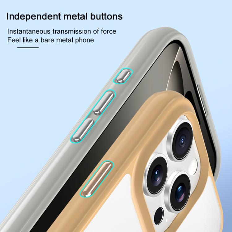 For iPhone 16 Pro Phantom Frosted Airbag Shockproof Transparent Phone Case
