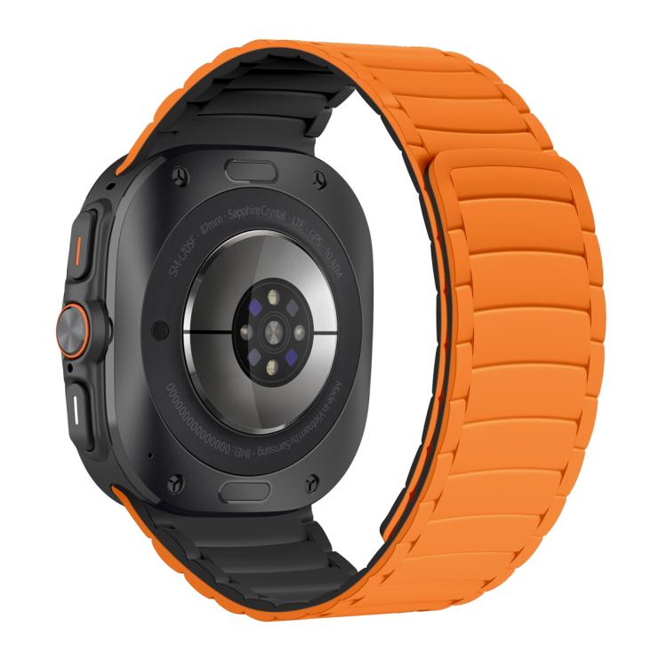 For Samsung Galaxy Watch Ultra 47mm / Ultra 2025 Silicone Sport Magnetic Watch Band