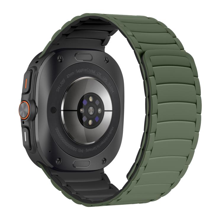 For Samsung Galaxy Watch Ultra 47mm / Ultra 2025 Silicone Sport Magnetic Watch Band