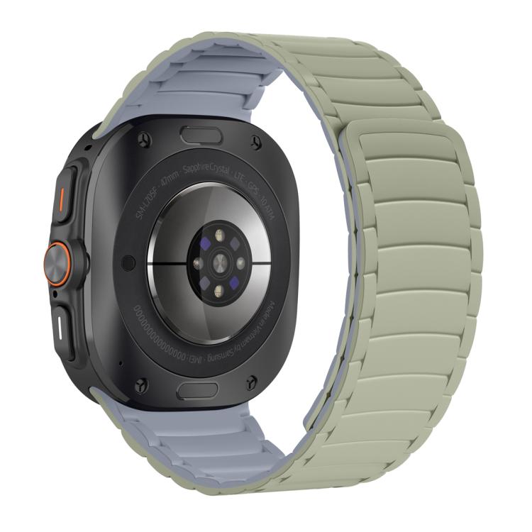 For Samsung Galaxy Watch Ultra 47mm / Ultra 2025 Silicone Sport Magnetic Watch Band