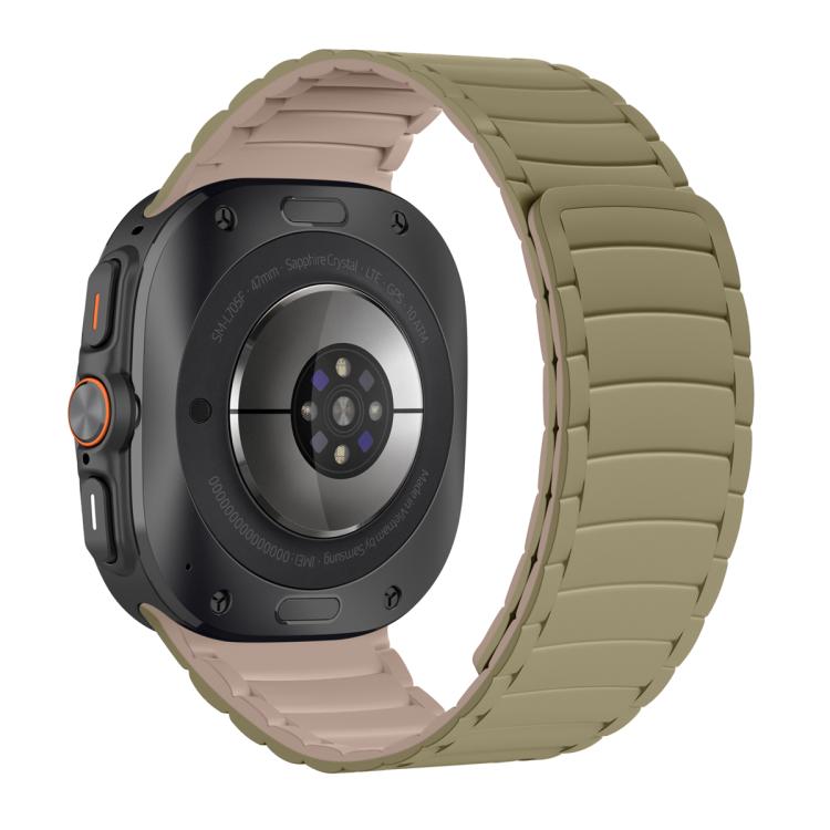 For Samsung Galaxy Watch Ultra 47mm / Ultra 2025 Silicone Sport Magnetic Watch Band