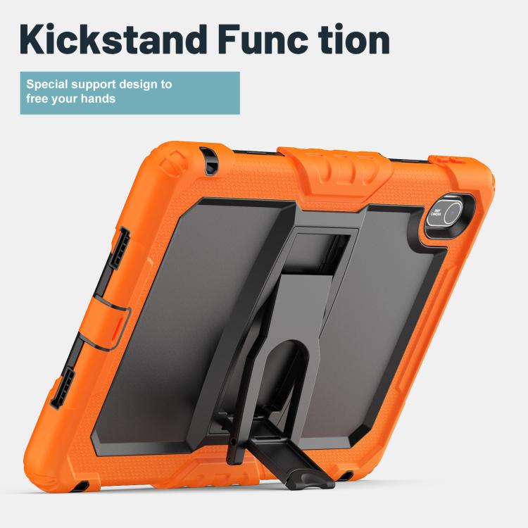 For Huawei MatePad SE 11 2024 Silicone Hydric PC Tablet Case with Shoulder Strap & Holder