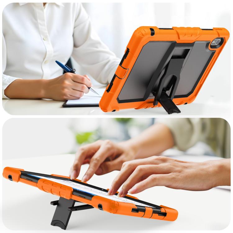For Huawei MatePad SE 11 2024 Silicone Hydric PC Tablet Case with Shoulder Strap & Holder