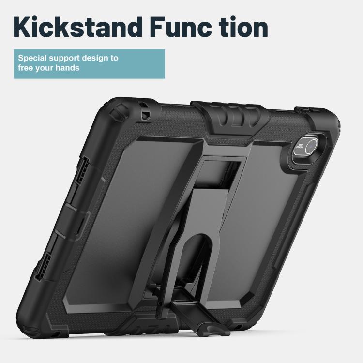 For Huawei MatePad SE 11 2024 Silicone Hydric PC Tablet Case with Shoulder Strap & Holder