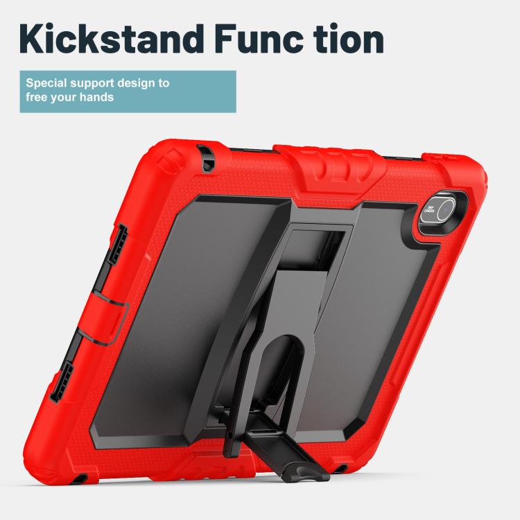 For Huawei MatePad SE 11 2024 Silicone Hydric PC Tablet Case with Shoulder Strap & Holder